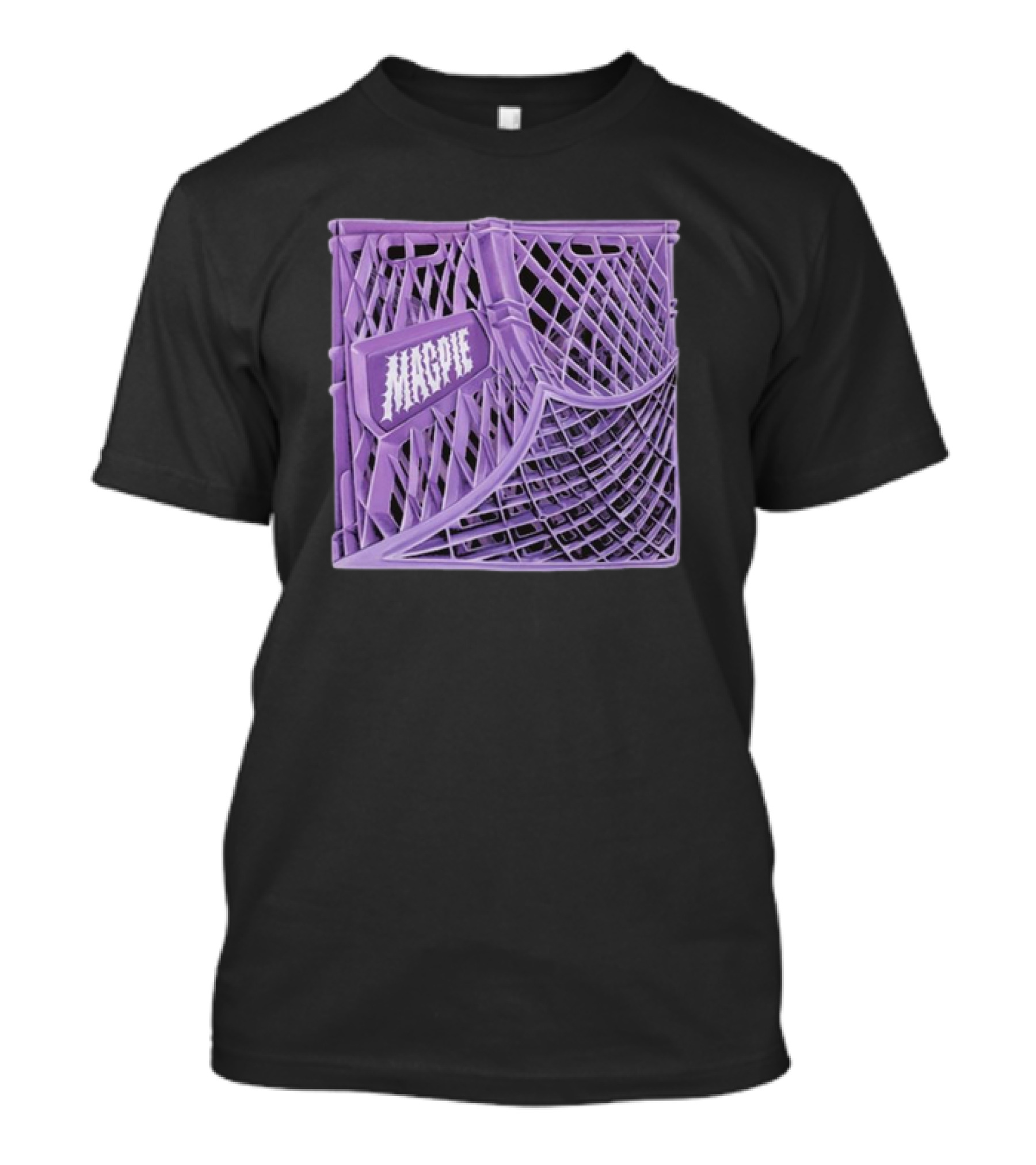 Magpie Purple Milk Crate T-Shirt