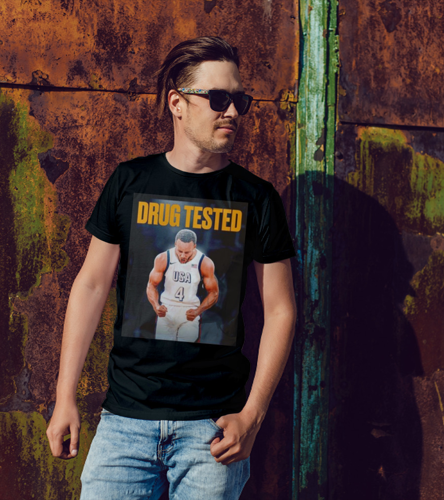 Stephen Curry USA Basketball Drug Tested Gold Medal Performance T-Shirt