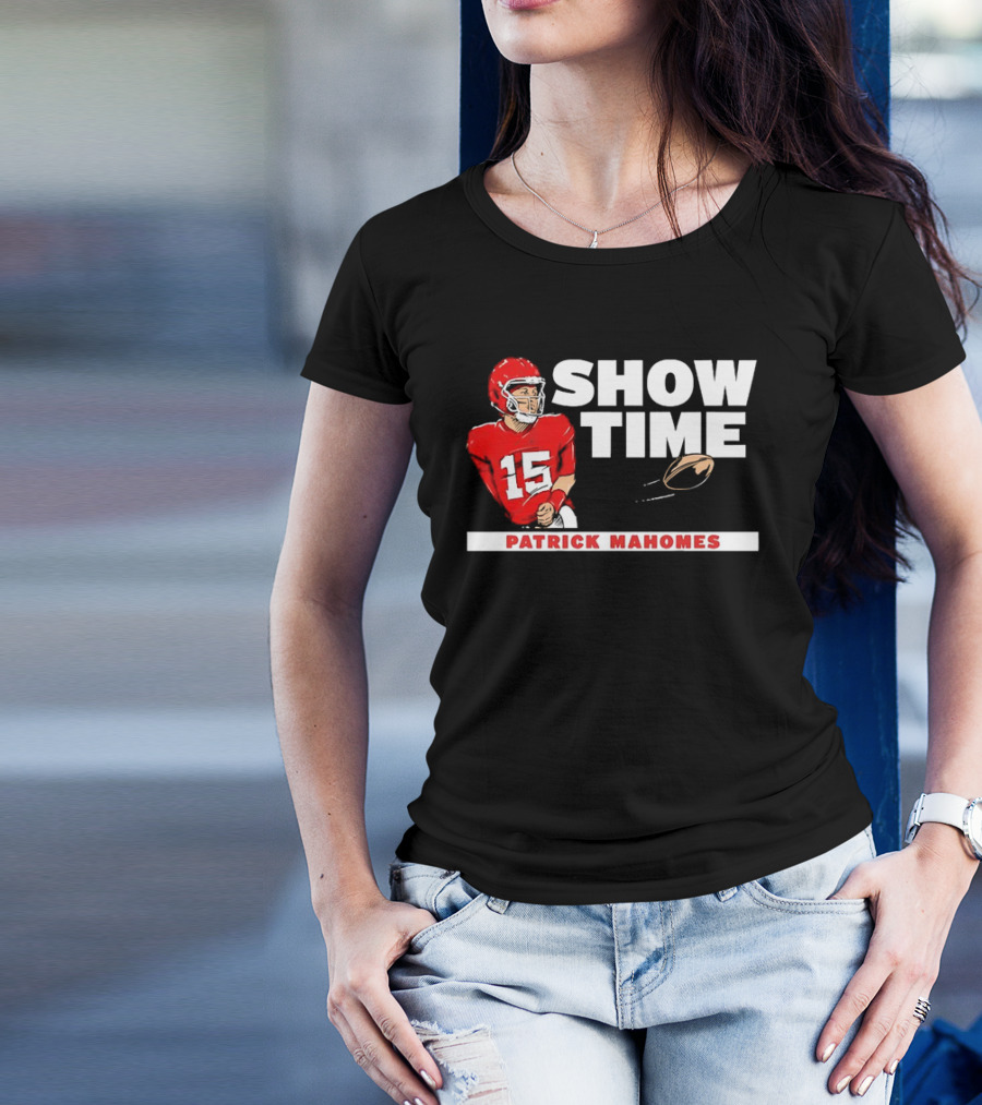 Patrick Mahomes Showtime Kansas City Chiefs Number 15 Football T-Shirt
