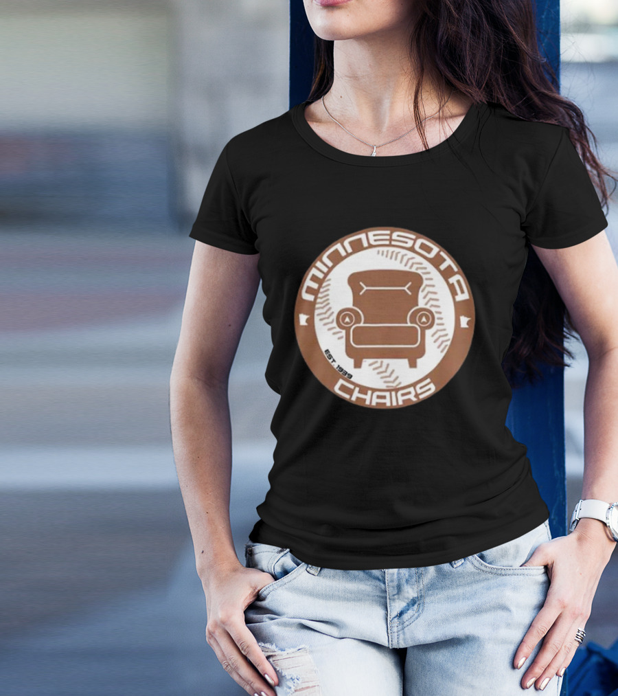 Jomboy Media Merch Minnesota Chairs Baseball Chair Logo Est. 1989 T-Shirt