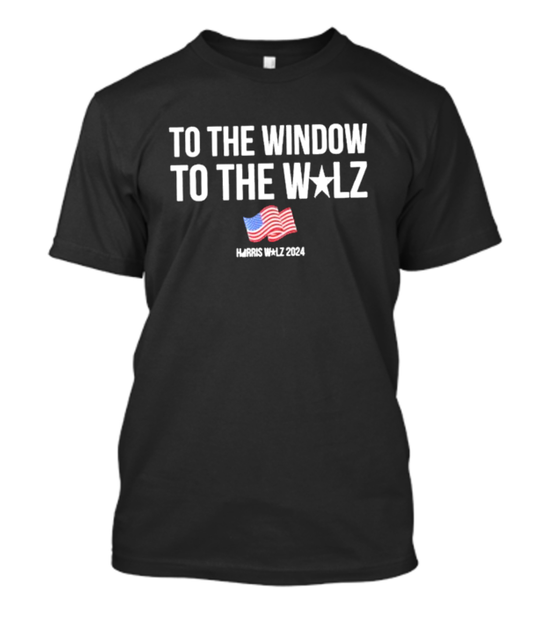 To The Window To The Walz Harris 2024 USA Flag T-Shirt