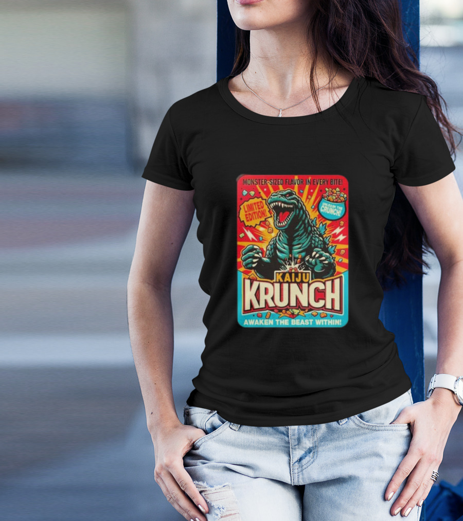 Kaiju Krunch Monster-Sized Flavor Awaken The Beast Within T-Shirt