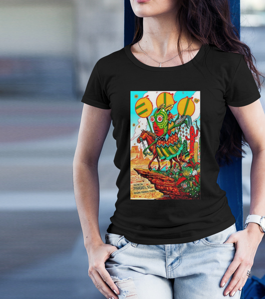 311 Band Tour August 24 2024 Phoenix AZ Southwestern Psychedelic Horse And Mask T-Shirt