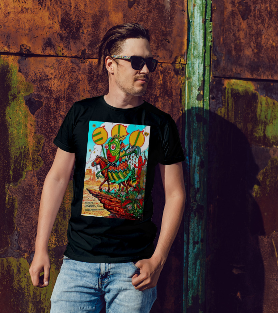 311 Band Tour August 24 2024 Phoenix AZ Southwestern Psychedelic Horse And Mask T-Shirt