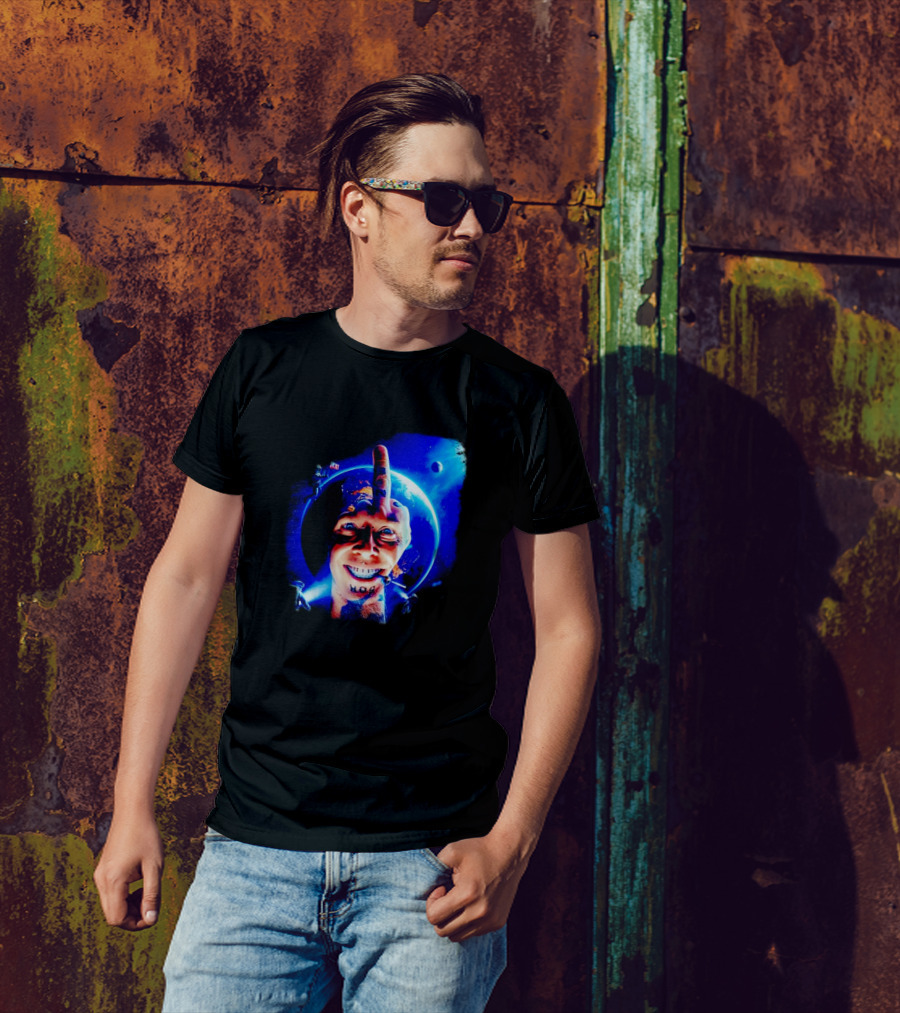 HOG Tom Middle Finger Space Grin T-Shirt