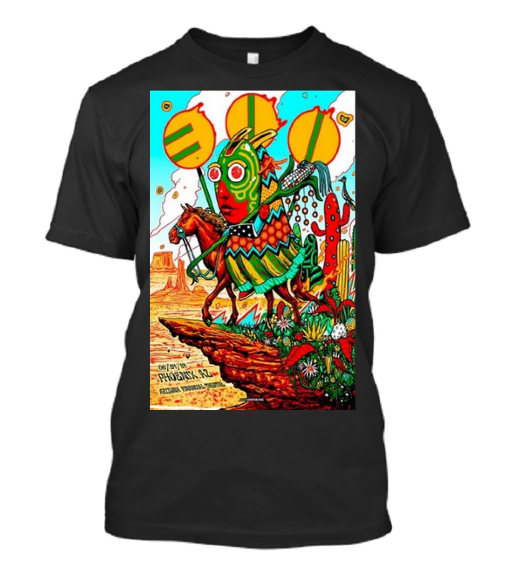 311 The Band August 24, 2024 Phoenix AZ Futuristic Imagination Desert Landscape Tour T-Shirt