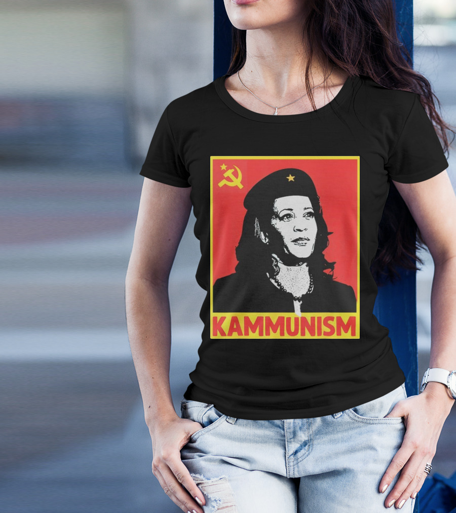 Kamala Harris KAMMUNISM Communism Iconic Imagery Walz T-Shirt