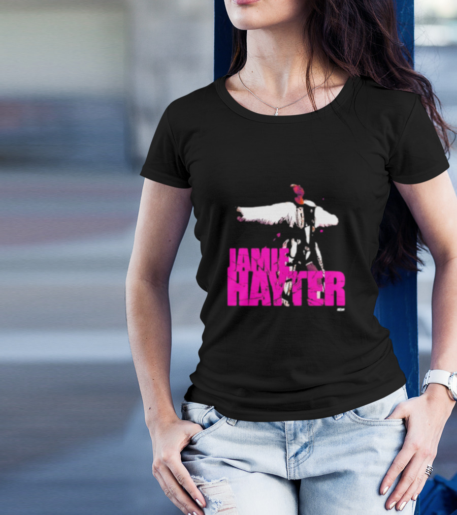 Jamie Hayter Bold Pink Wrestler Aesthetic T-Shirt