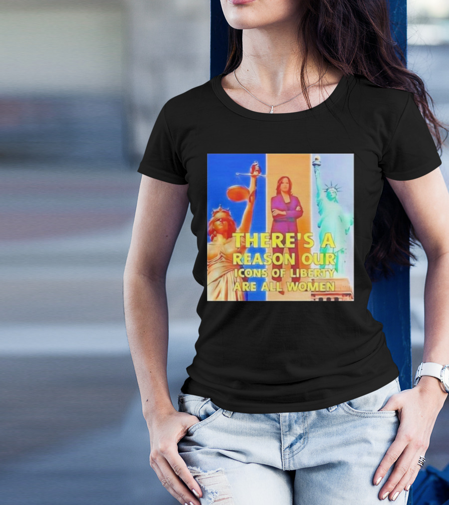 Kamala Harris Icons Of Liberty Women Justice Lady Liberty T-Shirt