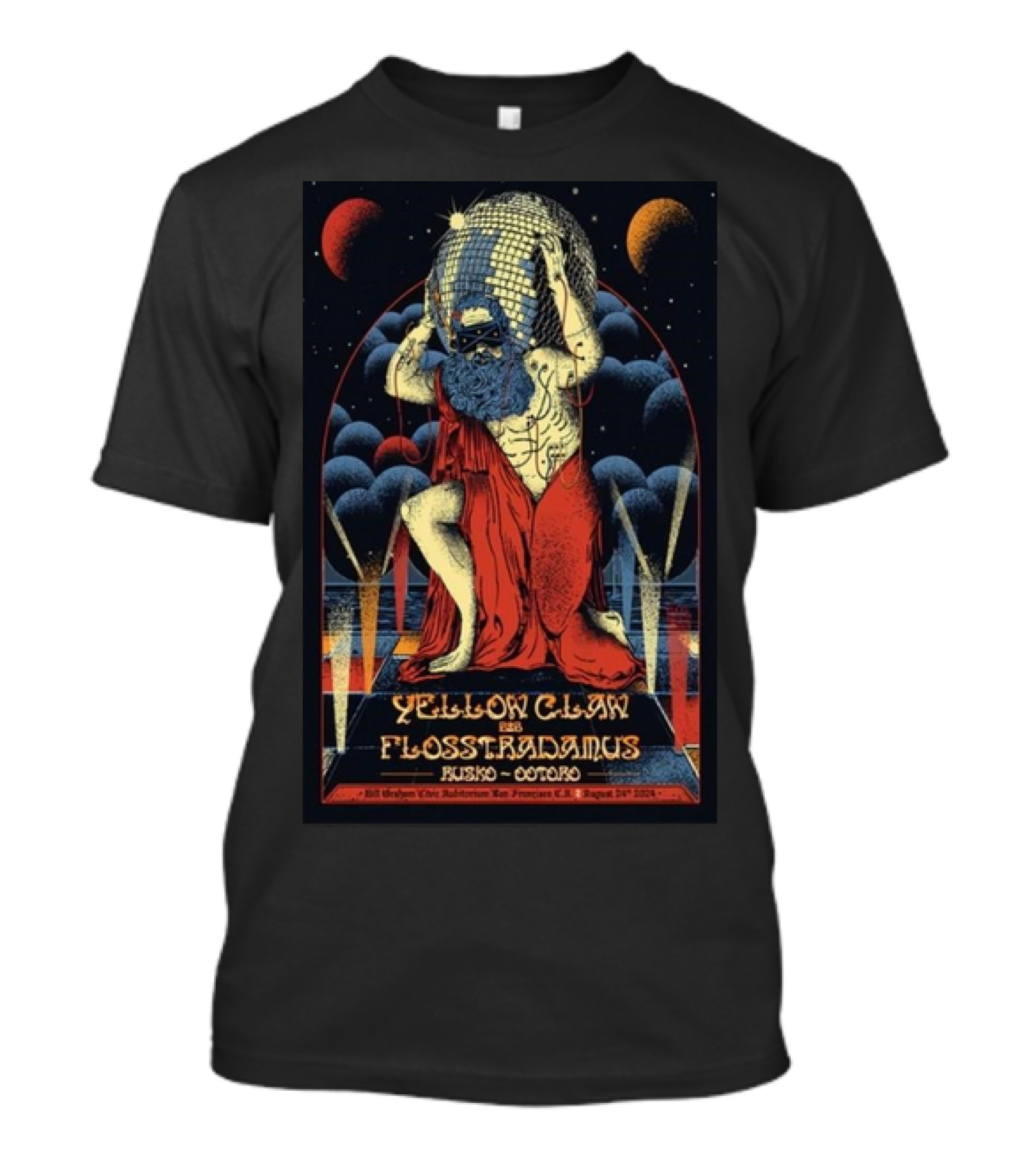 Yellow Claw Flosstradamus Rusko Otto San Francisco Bill Graham Civic August 24 T-Shirt
