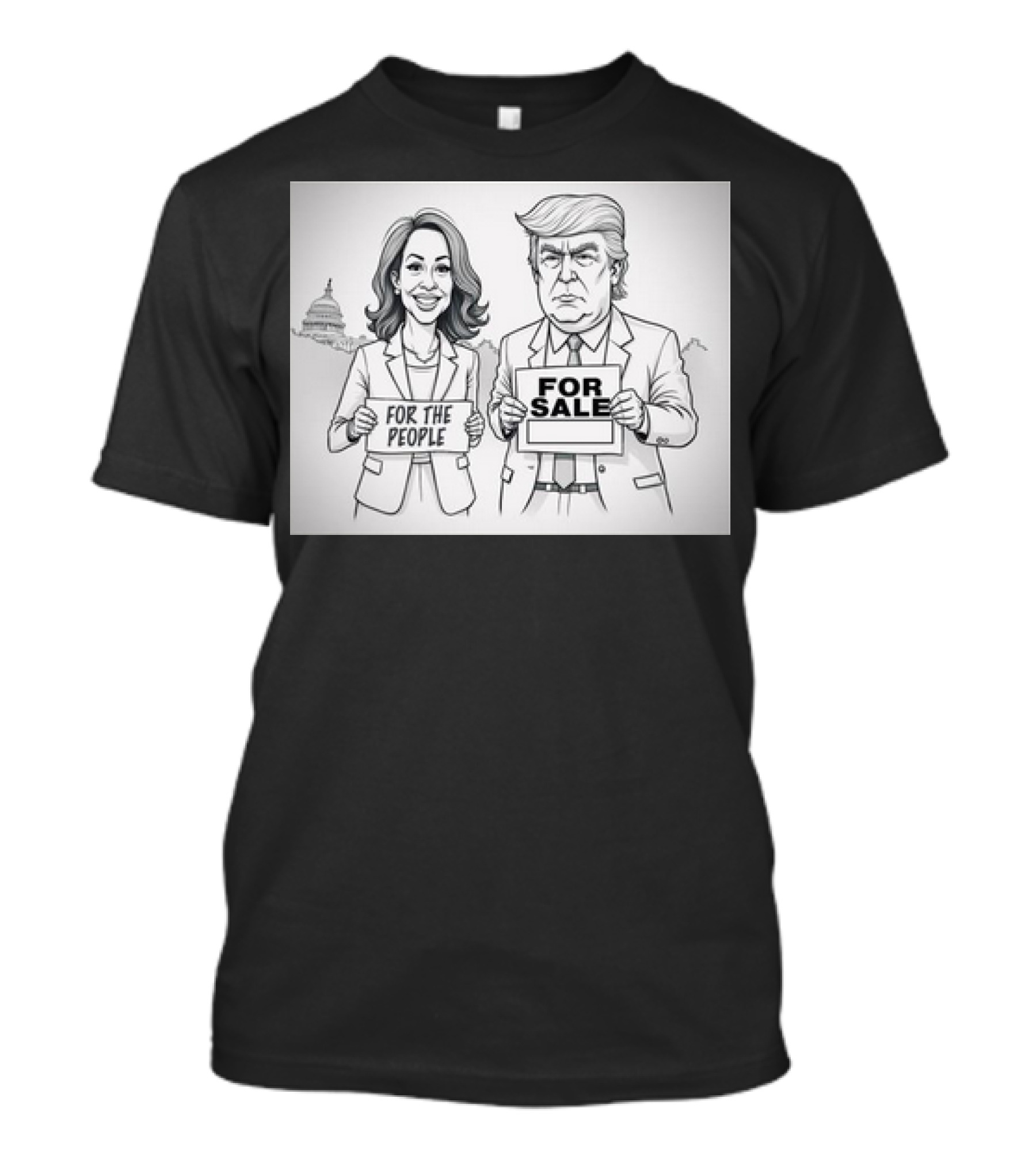 Kamala For The People Trump For Sale Capitol T-Shirt
