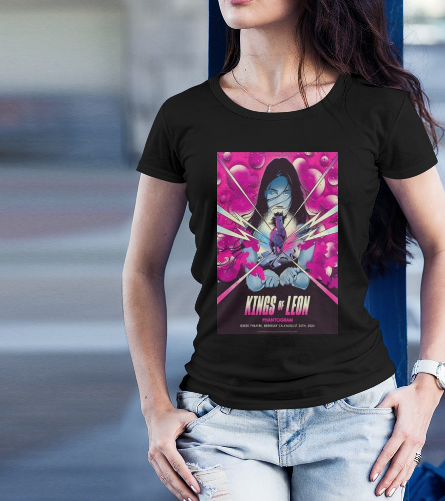 Kings Of Leon Phantogram Concert Greek Theatre Berkeley CA August 25th T-Shirt