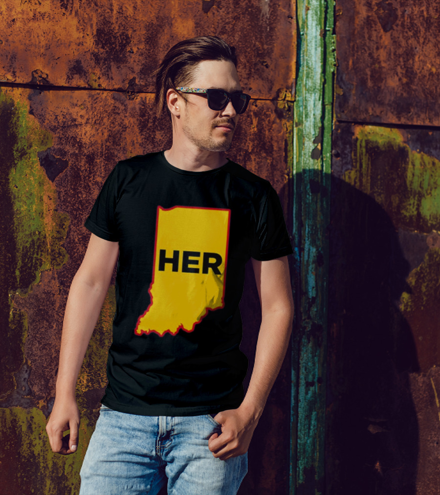 Indiana HER Map T-Shirt