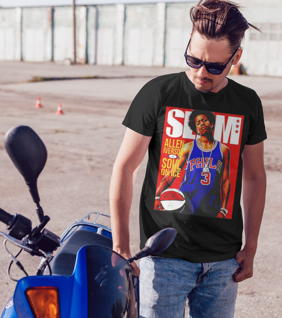 Allen Iverson SLAM Magazine Philly 3 Soul On Ice T-Shirt