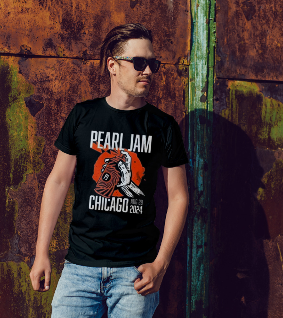 Pearl Jam Chicago Aug 29 2024 PJ Event T-Shirt