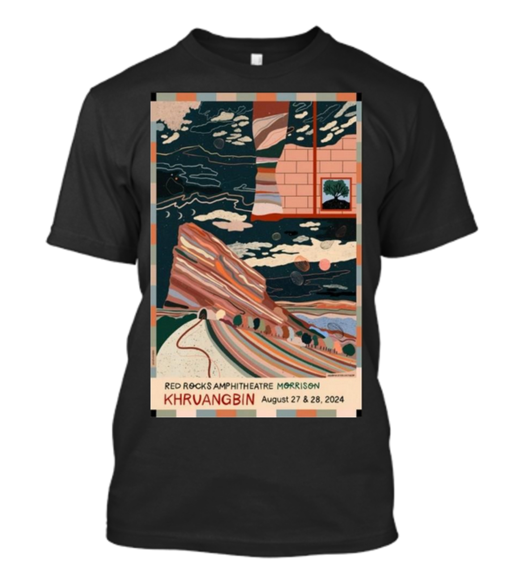 Red Rocks Amphitheatre Morrison Khruangbin August 27 And 28, T-Shirt