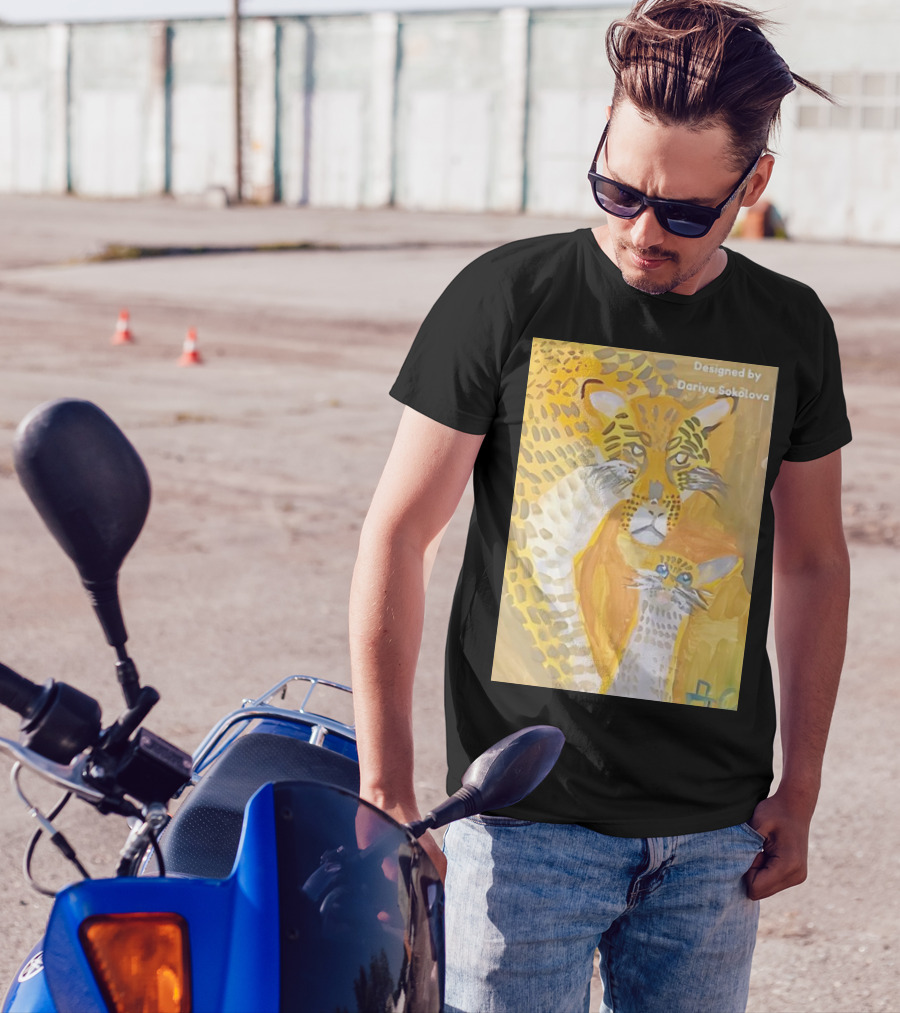 Designed By Dariya Sokolova Tiger Paint Picture T-Shirt