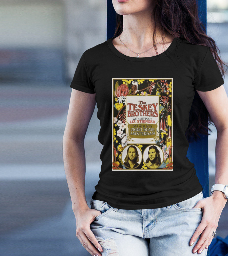 The Teskey Brothers With Support Liz Stringer Sat 31st Aug Ziggo Dome Amsterdam T-Shirt