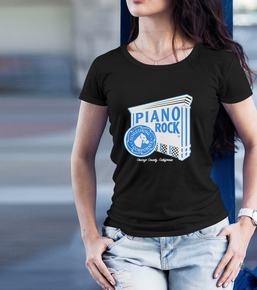 Piano Rock Something Corporate Orange County California T-Shirt
