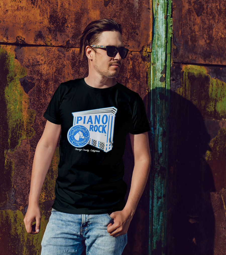 Piano Rock Something Corporate Orange County California T-Shirt