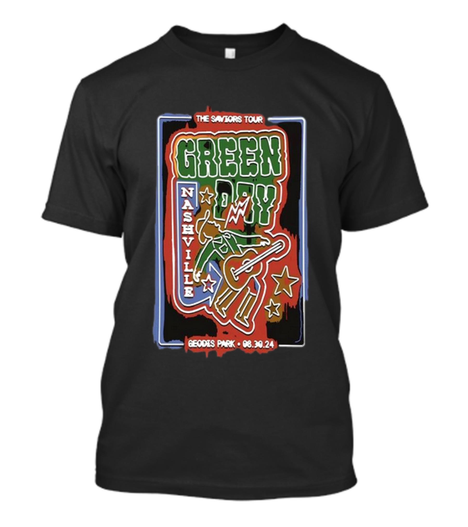 The Saviors Tour Green Day Nashville Geodis Park 08.30.24 T-Shirt
