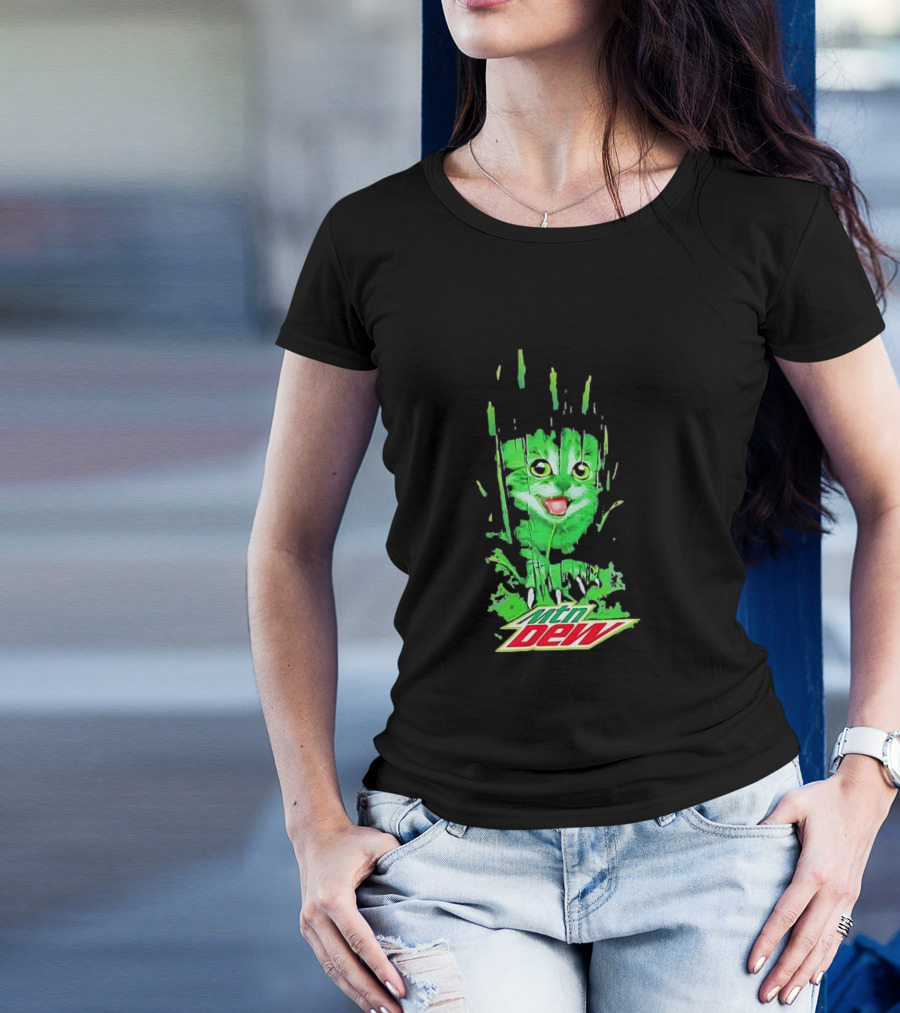 Mtn Dew Green Cat Splash T-Shirt