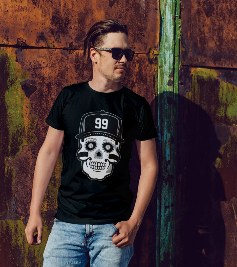 Aaron Judge 99 Sugar Skull Baseball T-Shirt