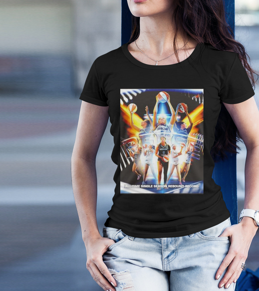 All-Time Single Season Rebound Record WNBA Angel Reese T-Shirt
