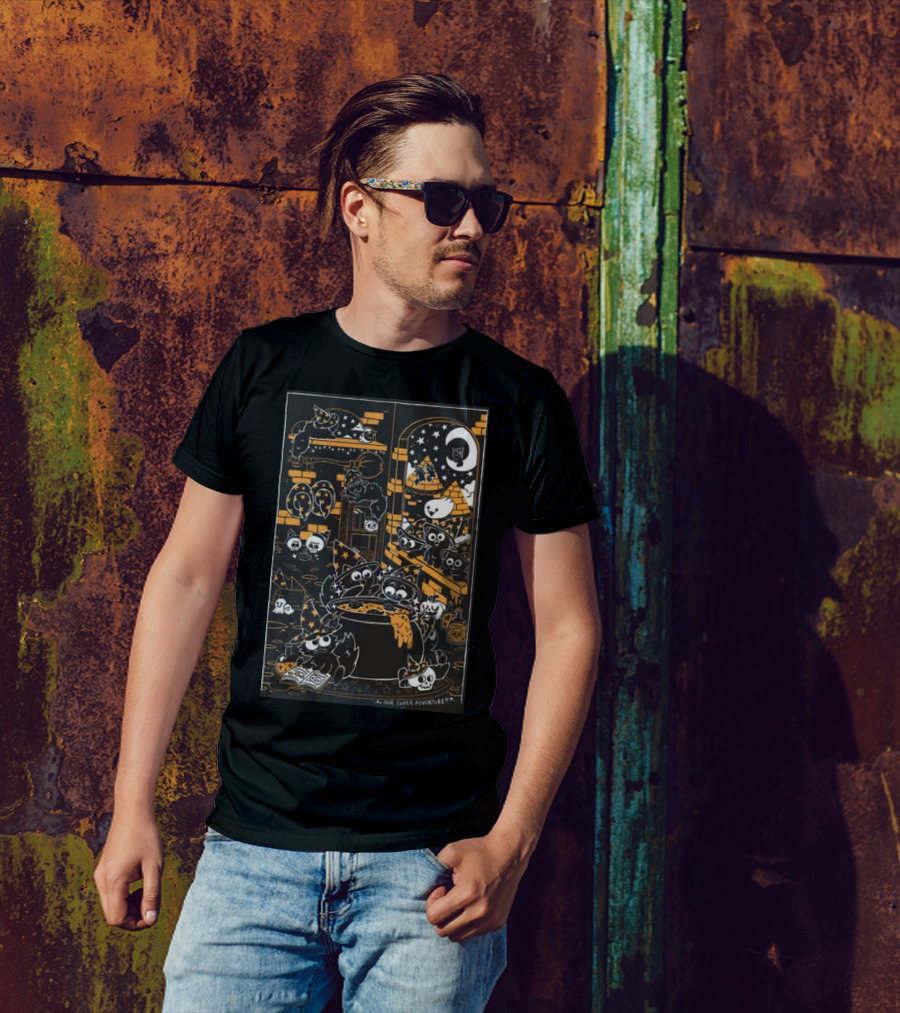 Our Super Adventure Wizard Cats In Magical Potion Room T-Shirt