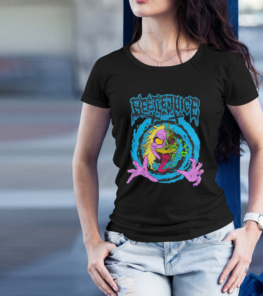 Beetlejuice Bio Exorcist Horror Splatter Vibrant Grotesque Face T-Shirt