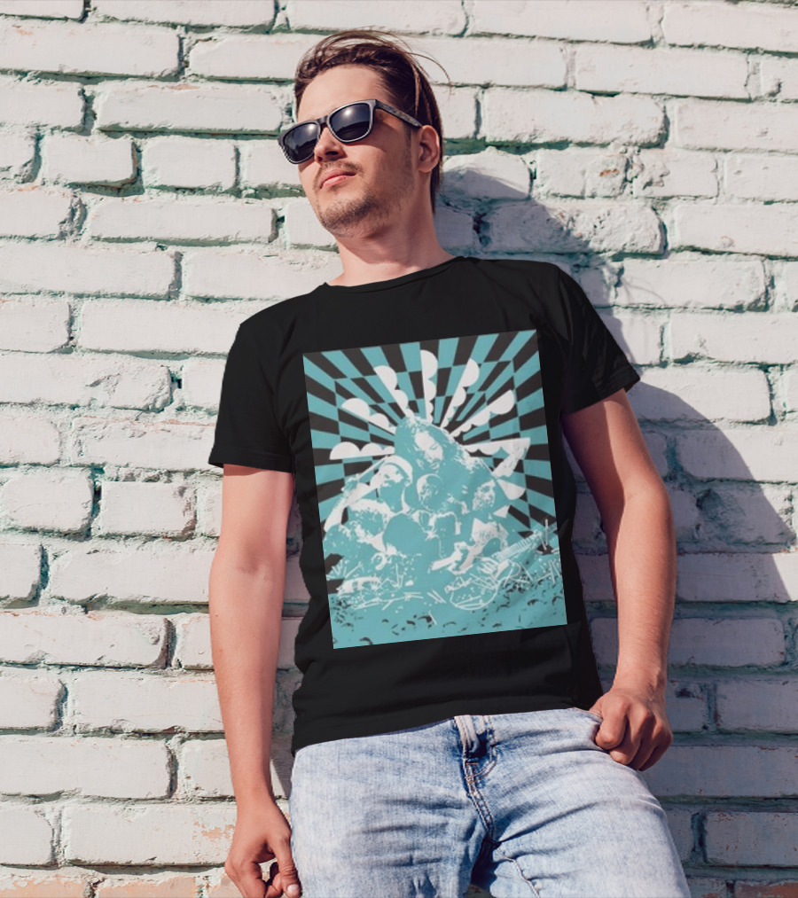 The War On Drugs Optical Collage Sunburst Band Montage T-Shirt
