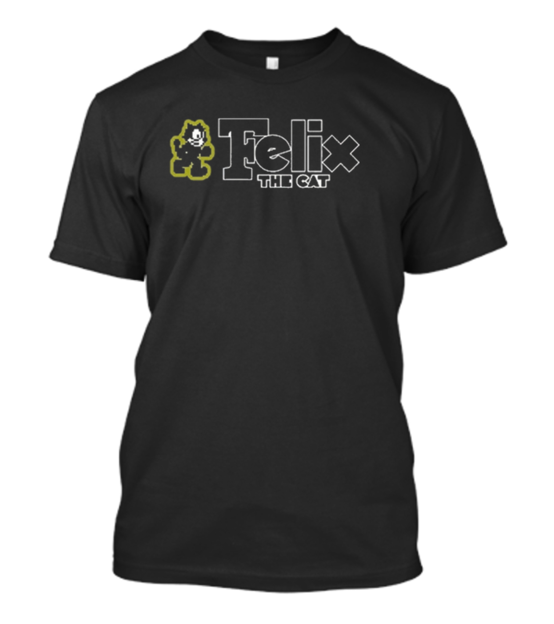 Felix The Cat Retro Style Outline T-Shirt