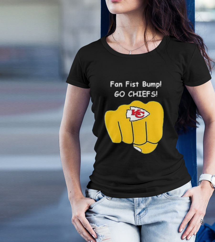 Fan Fist Bump Go Chiefs KC T-Shirt