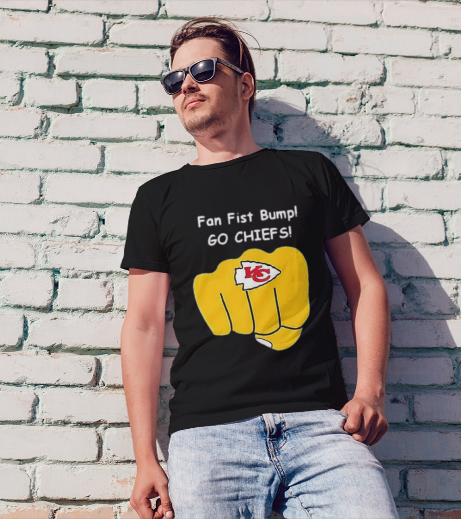 Fan Fist Bump Go Chiefs KC T-Shirt