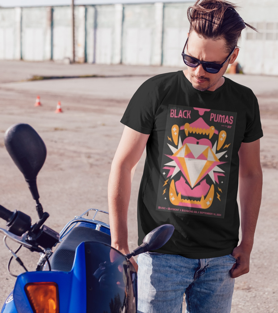 Black Pumas With The Dip Music At Maymont Richmond VA September 16 T-Shirt