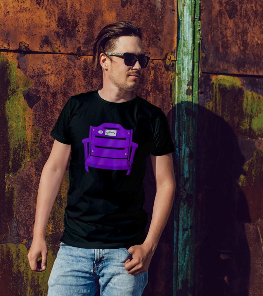 Athlete Logos Purple Stadium Chair Grimey 12 T-Shirt