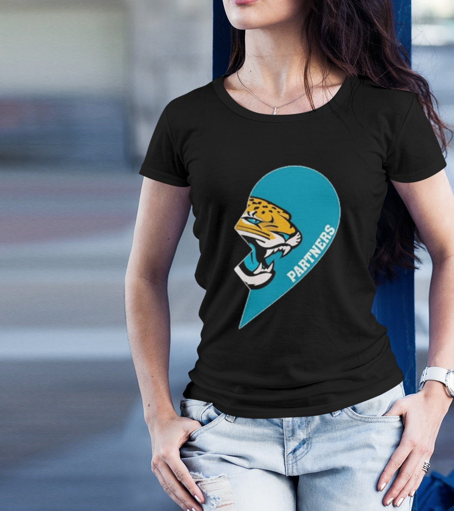 Jacksonville Jaguars Partners Half Heart T-Shirt