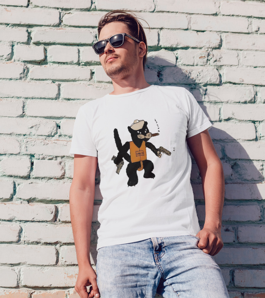VPB-71 Cat Patrol Squadron Armed Mascot T-Shirt