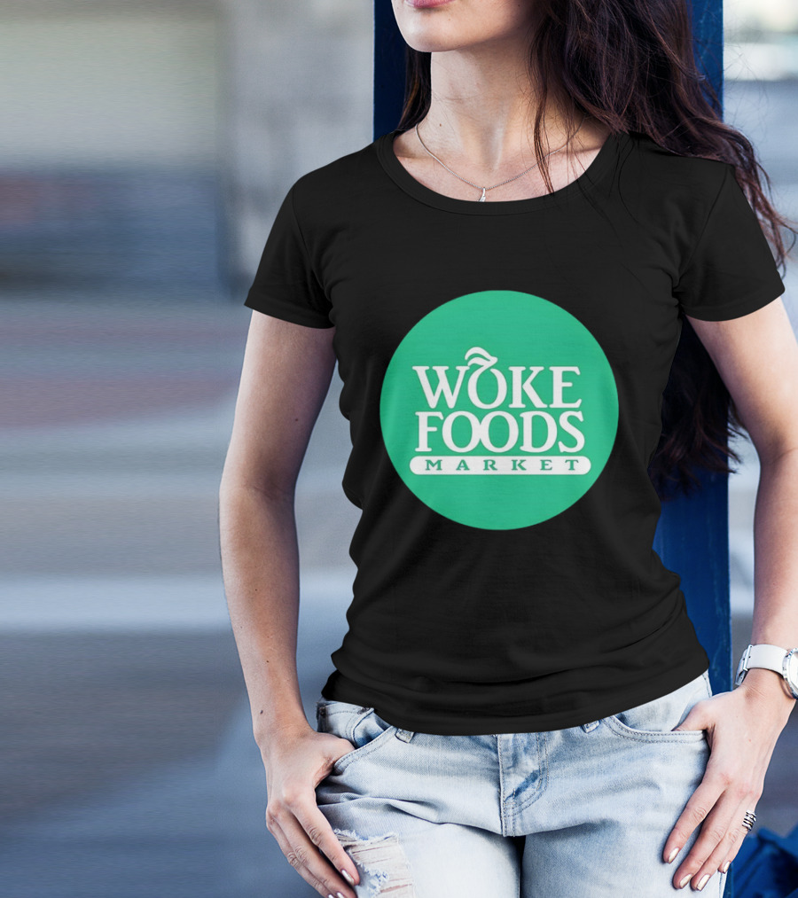 Woke Foods Market Green Circle T-Shirt