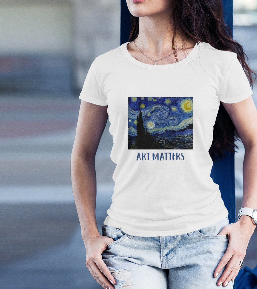 Starry Night Vincent Van Gogh Art Matters Iconic T-Shirt