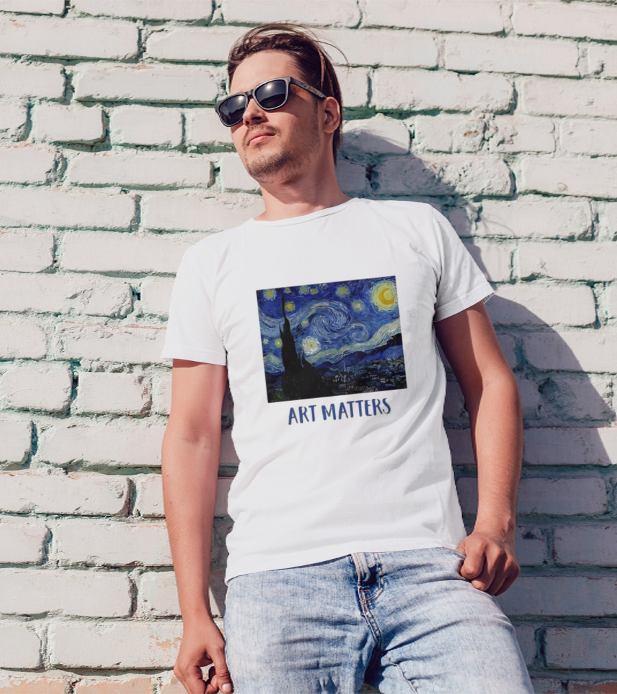 Starry Night Vincent Van Gogh Art Matters Iconic T-Shirt