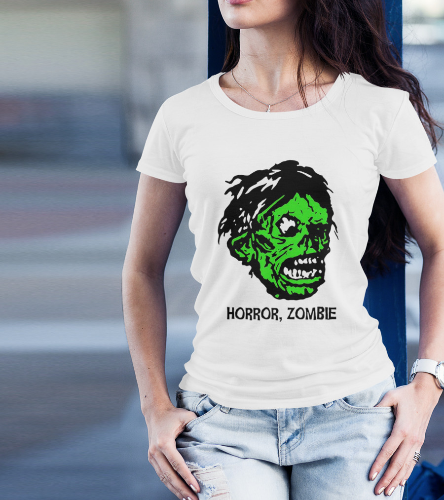 Kirk Hammett Horror Zombie Green Face T-Shirt