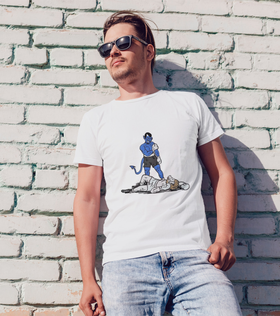Duke Blue Devils Knockout North Carolina Tar Heels Rivalry Showdown T-Shirt