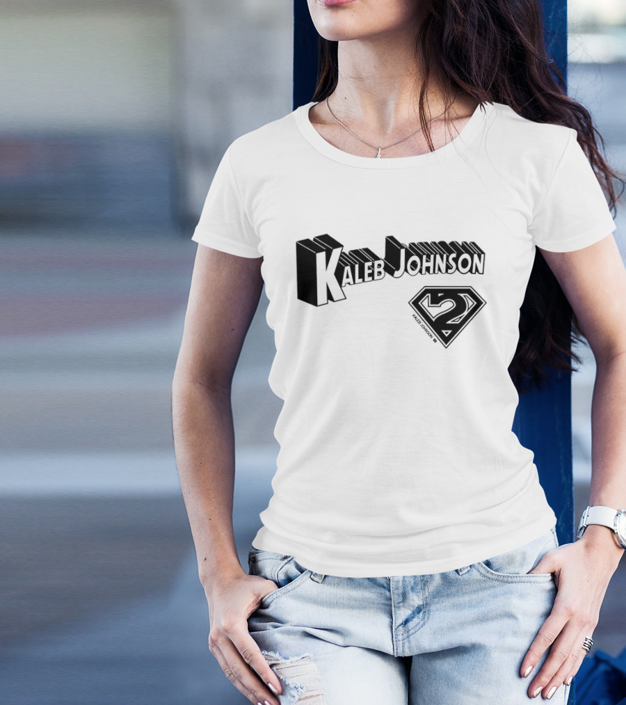 Kaleb Johnson Superhero Logo 2 Typography T-Shirt