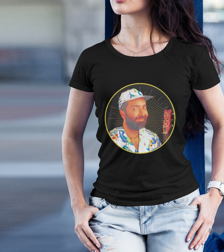 Raffi Is Gold Classic Music Icon With Colorful Shirt And Guitar T-Shirt