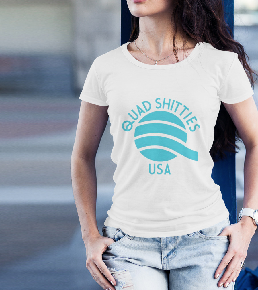 Quad Shitties USA Wavy T-Shirt
