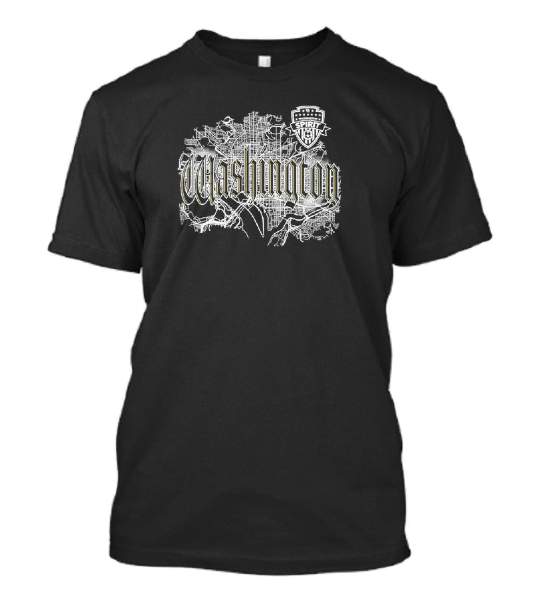 Washington Spirit Map Football USA T-Shirt