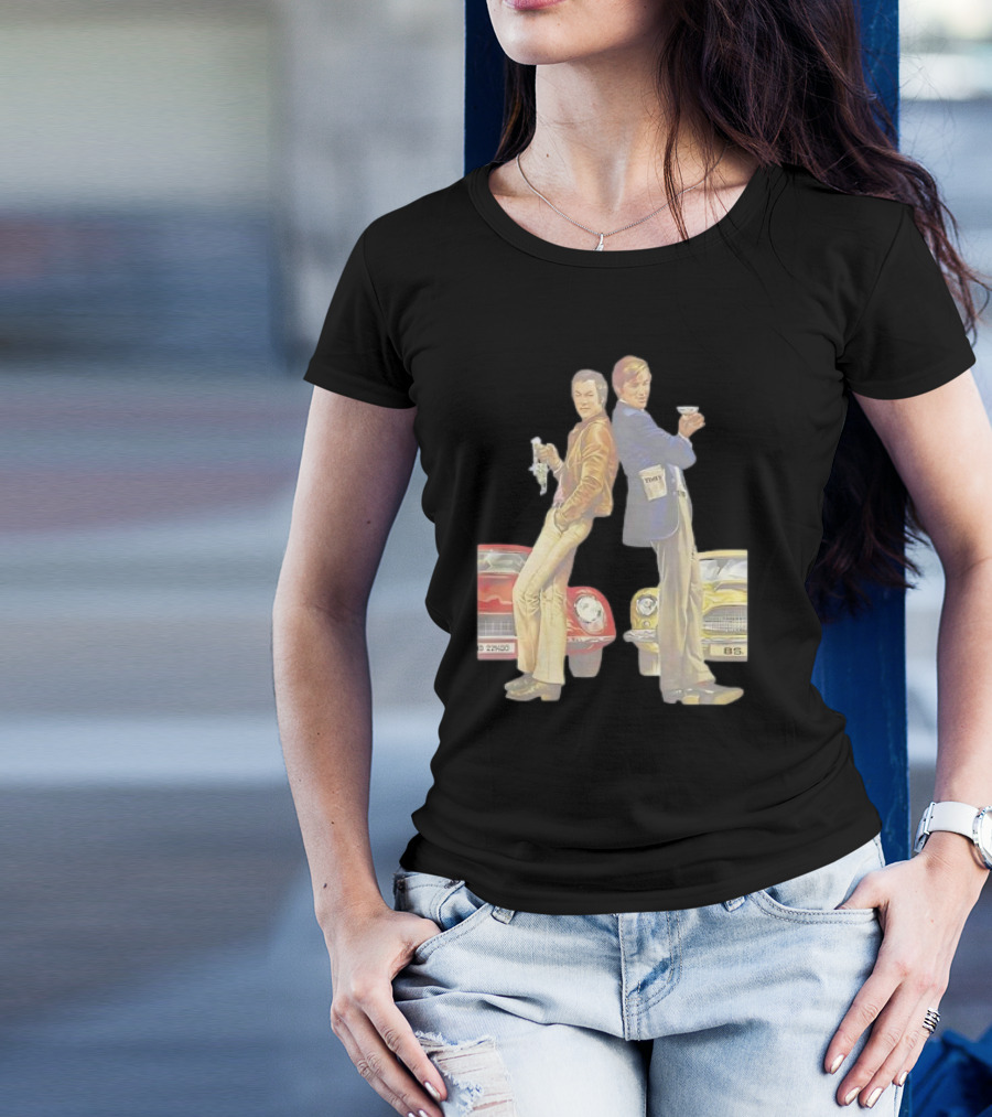Retro The Persuaders Vintage TV Series Classic Cool Style With Cars T-Shirt