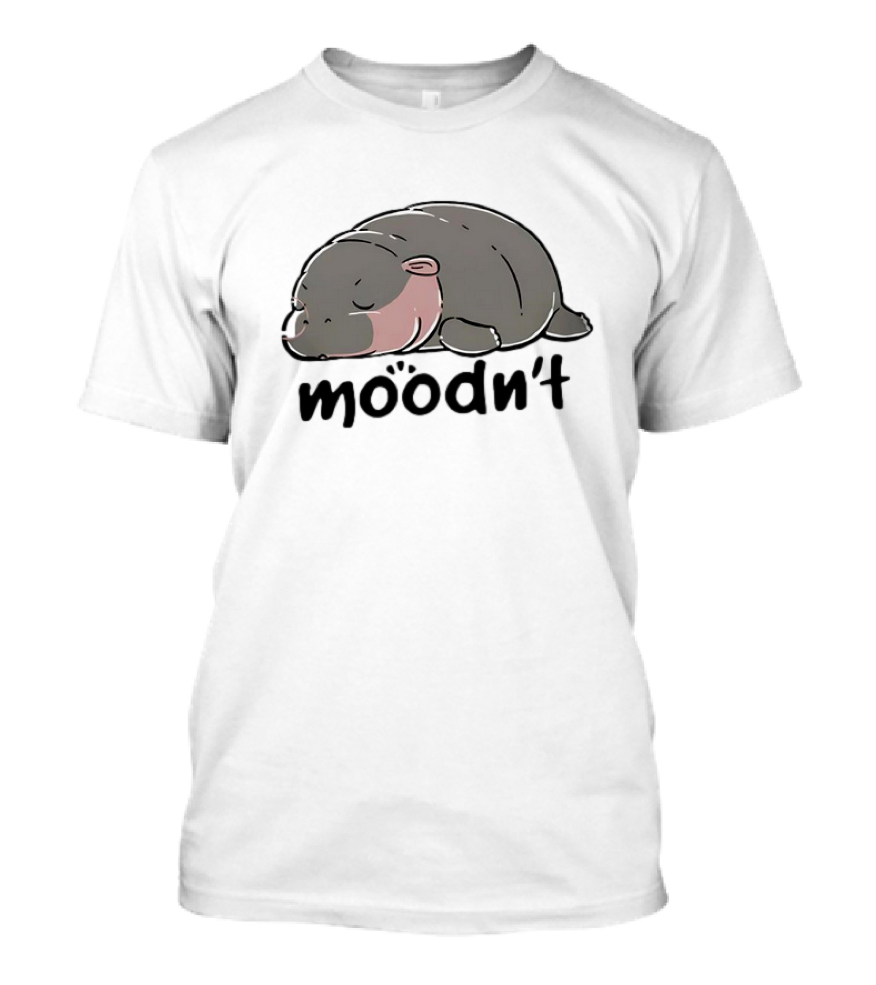Moo Deng The Hippopotamus Moodn’t Sleeping Mood T-Shirt