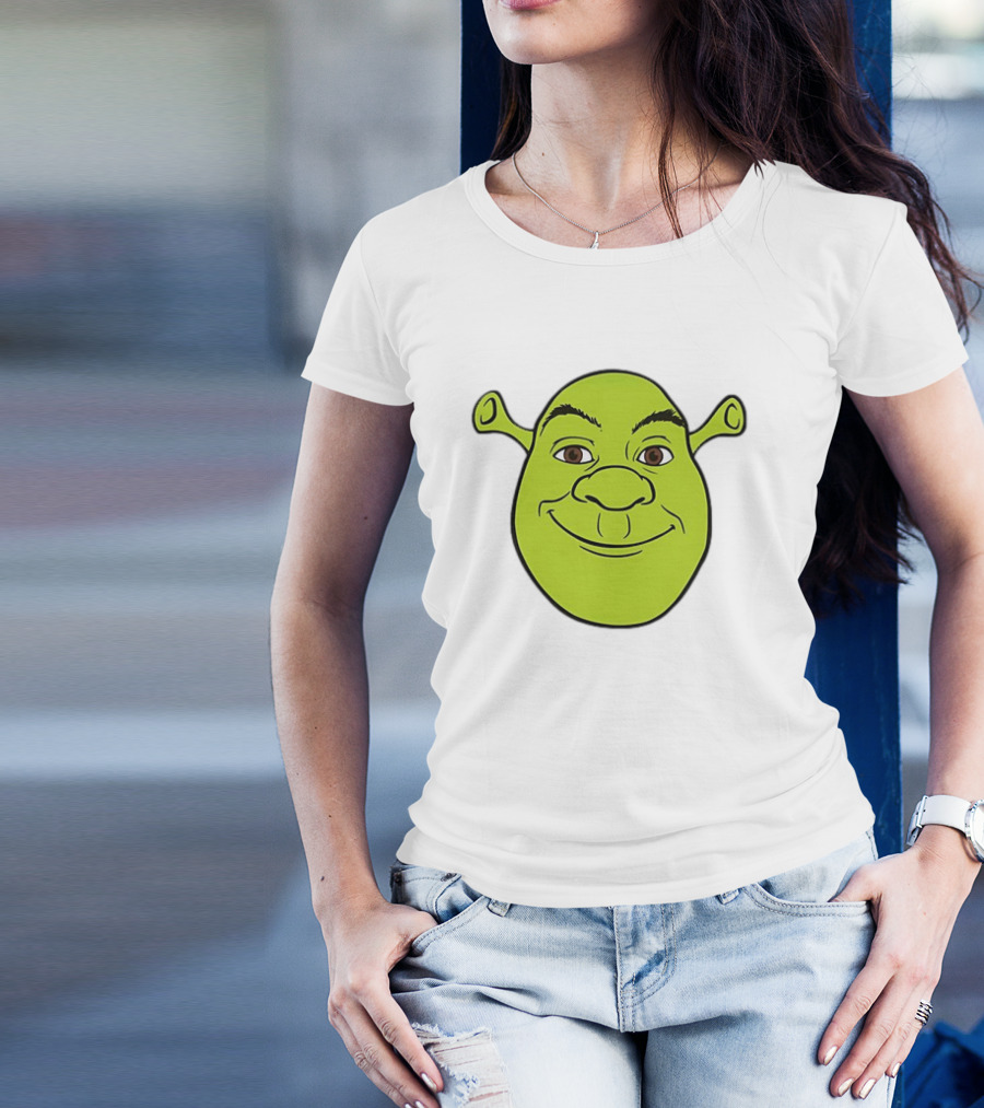 Shrek Big Face Smile Iconic Character Recognition T-Shirt